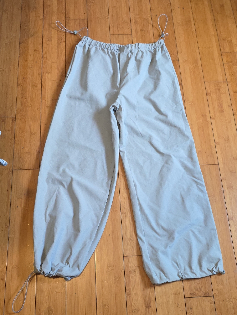 SHEIN Light Gray Elastic Waist Jogger Pants